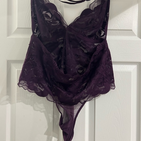 Purple backless teddy - Picture 2 of 2